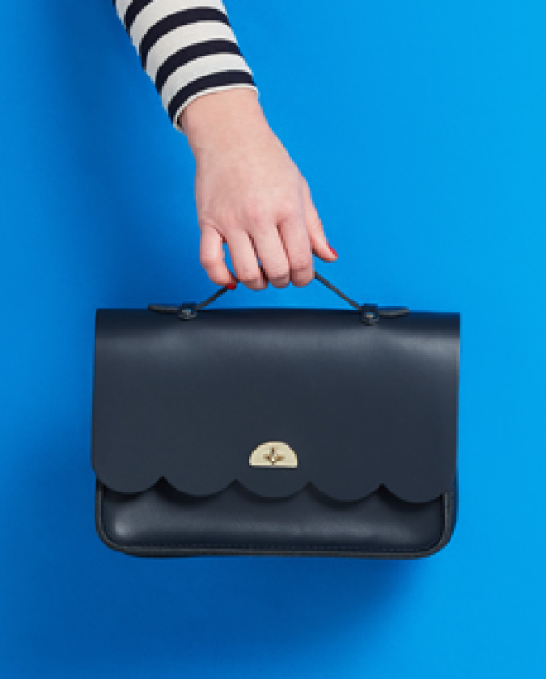 The Cambridge Satchel cloud系列云朵包 酒红色