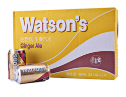 Watsons 屈臣氏 干姜汽水 330ml*24罐