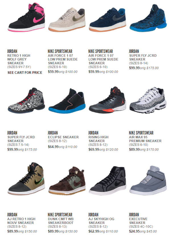 Jimmy Jazz 精选NIKE耐克、JORDAN等品牌 运动休闲鞋款