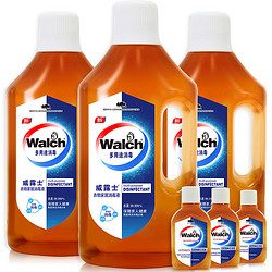 Walch 威露士 衣物家居除菌消毒液1L*3+60ml*3