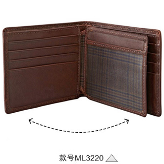FOSSIL Estate系列 ML3220 男士牛皮短款钱包