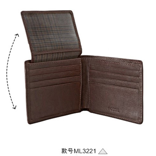 FOSSIL Estate系列 ML3220 男士牛皮短款钱包