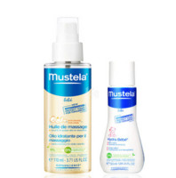 mustela 妙思乐 贝贝按摩油 110ml + Mustela 妙思乐 贝贝滋养润肤露 50mL