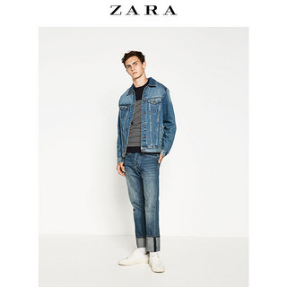 ZARA 00367307401 男装横条纽扣领针织衫