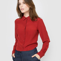 LAURA CLEMENT 女士真丝长袖衬衫