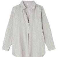 MUJI 无印良品 W5AC412 女式双层纱织长上衣