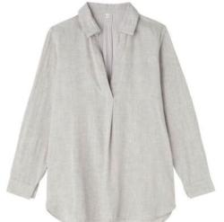 MUJI 无印良品 W5AC412 女式双层纱织长上衣