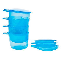 Vitalbaby 韦特儿 多功能食物储存罐(4个月以上)(蓝色)4个/盒