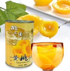 桃之佳 黄桃罐头 425g*4 