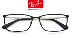 Ray·Ban 雷朋 ORB6348D金属眼镜架+依视路1.552非球面钻晶A+树脂镜片     