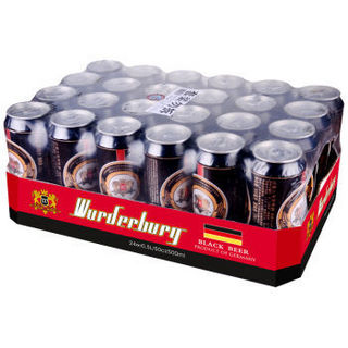 Wurderburg 沃德古堡 德国黑啤 500ml ×24听