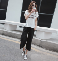 倩莲 女士针织阔腿裤