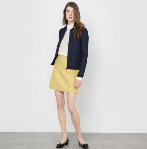 mademoiselle r 混羊毛a字裙 €41.99(约合￥314)