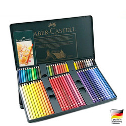 FABER-CASTELL 辉柏嘉 绿铁盒水溶彩铅24色套装