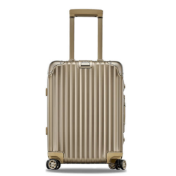 RIMOWA 日默瓦 Topas Titanium 系列 923奢华铝镁合金旅行箱/拉杆箱 钛金色 923.52.03.4（20寸）