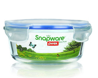 Snapware 康宁 玻璃保鲜盒  圆形 970ml