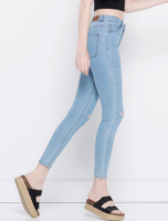PULL&BEAR 05683318 女士高腰款紧身牛仔裤