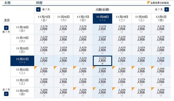 特价机票:全日空秋冬特价!中国多地往返东京/大阪/名古屋