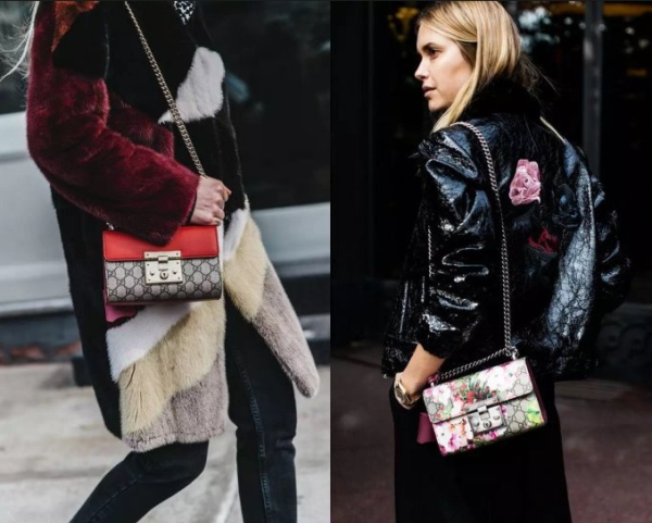 预售:gucci 古驰 padlock系列 gg 女士单肩锁头包