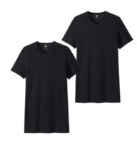 凑单品：UNIQLO 优衣库 162845 SUPIMA COTTON 男士圆领短袖T恤（2件装） 