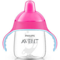 凑单品：PHILIPS 飞利浦 AVENT 新安怡 SCF751/12 卡通企鹅杯 七安士 蓝/粉色  