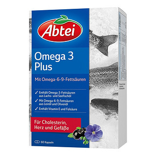 Abtei Omega-3-6-9 深海鱼油 亚麻油 橄榄油 胶囊 60粒