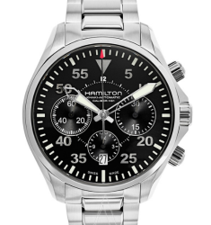HAMILTON 汉米尔顿 Khaki Aviation 卡其航空系列 H64666135 男士机械腕表