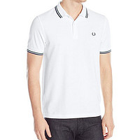 限M码：FRED PERRY  Twin Tipped 男士纯棉POLO衫