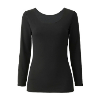 ￼ UNIQLO 优衣库 HEATTECH EXW 174739 女款U领T恤(八分袖)