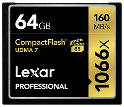 Lexar 雷克沙 Professional 1066x 64GB CF存储卡