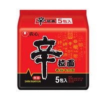 农心 辛拉面五连包 120g*5 速食方便面 拉面食品 *2件