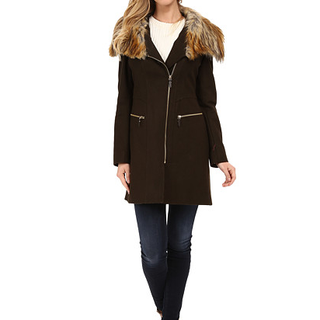Via Spiga Asymmetrical Coat 女士羊毛大衣 蓝色