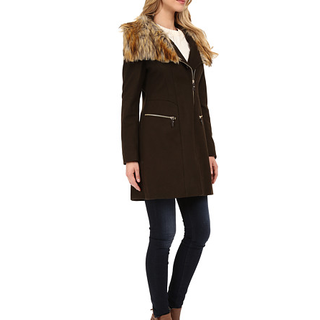 Via Spiga Asymmetrical Coat 女士羊毛大衣 蓝色