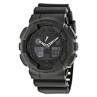 值友专享：CASIO 卡西欧 G-SHOCK GA-100-1A1 男士双显运动腕表