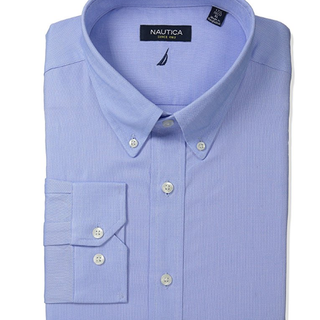 Nautica 诺帝卡 Solid Oxford Button-Down 男士衬衫 