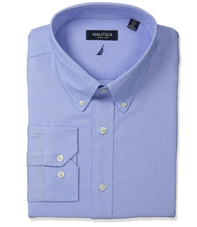 Nautica 诺帝卡 Solid Oxford Button-Down 男士衬衫 