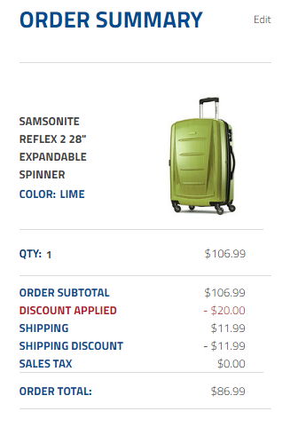 Samsonite 新秀丽 REFLEX 2  EXPANDABLE 行李箱 24寸