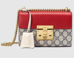 GUCCI 古驰 Padlock女士方形单肩包 409487 多色可选