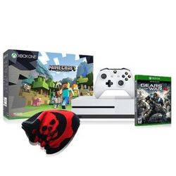 Microsoft 微软 Xbox One S 500GB  minecraft捆绑限定版 游戏主机 + 战争机器4 + 战争机器4周边棉帽