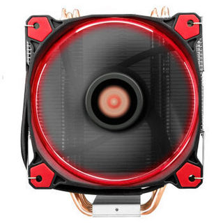 Thermaltake 曜越 Riing S300 CPU散热器 （多平台/4热管/Riing 12cm红光风扇/ 带硅脂/静音）