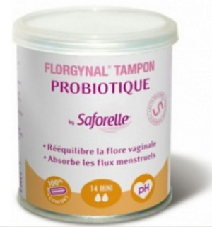 Saforelle 舒卉蕾 Florgynal益生菌卫生棉条 迷你型 14条