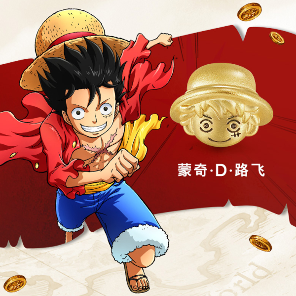 chowsangsang周生生海贼王系列乔巴串珠89007p