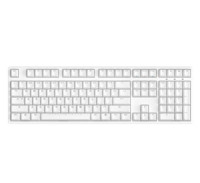 ikbc F108 108键 有线机械键盘 108键 白色 单光 银轴