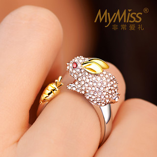 MyMiss 非常爱礼 MR-0112 十二生肖开口戒指 兔