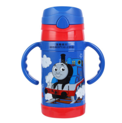 Thomas&friends 托马斯 儿童不锈钢吸管保温杯 260ml ST52010 大红