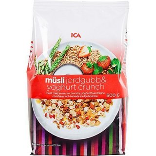 ICA müsli 即食免煮营养燕麦片 草莓酸奶燕麦片500g