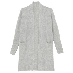 MUJI 无印良品 女式 美利奴 羊毛长开衫