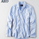 双11预售：AMERICAN EAGLE OUTFITTERS 5153_9511-1  牛津布长袖衬衫