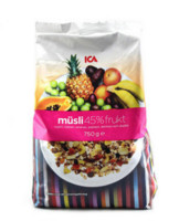 88VIP：ICA 45%混合水果燕麦片 750g *2件