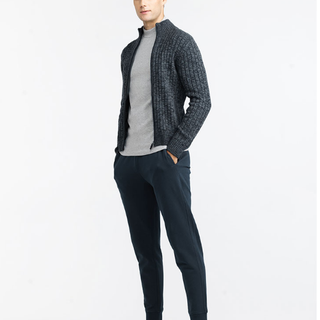 GIORDANO 佐丹奴 81053576 男式半高领针织开衫